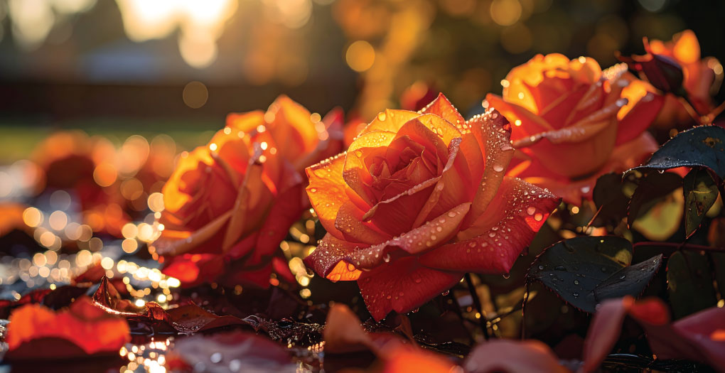Fall Rose Garden